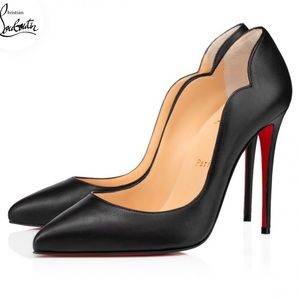 Hot Chick Leather Christian Louboutin: 100 mm Pumps - Nappa leather - Black